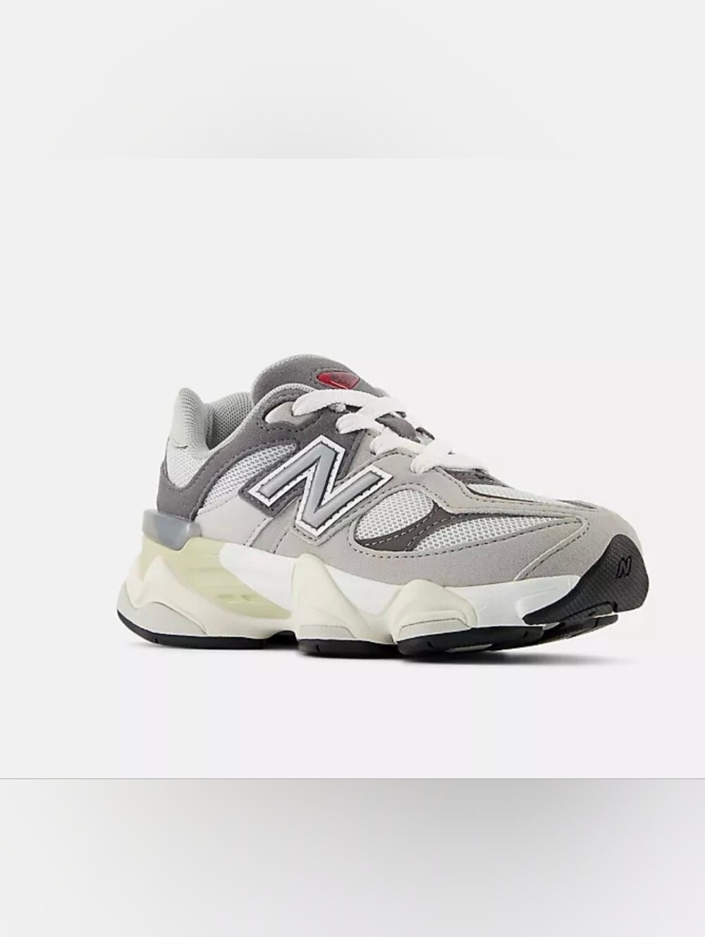 New Balance Kids Gray & White Chunky Mesh Sneaker